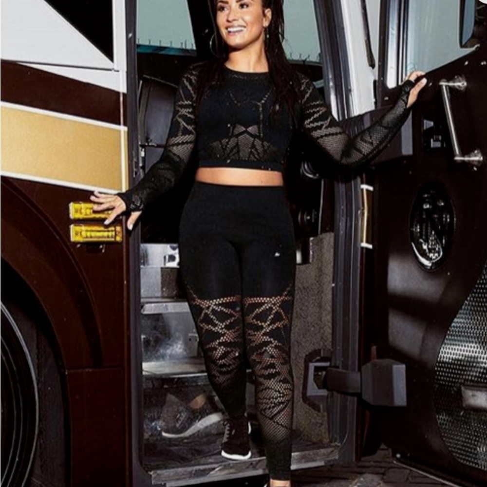 Fabletics x Demi Lovato Black Workout Set
